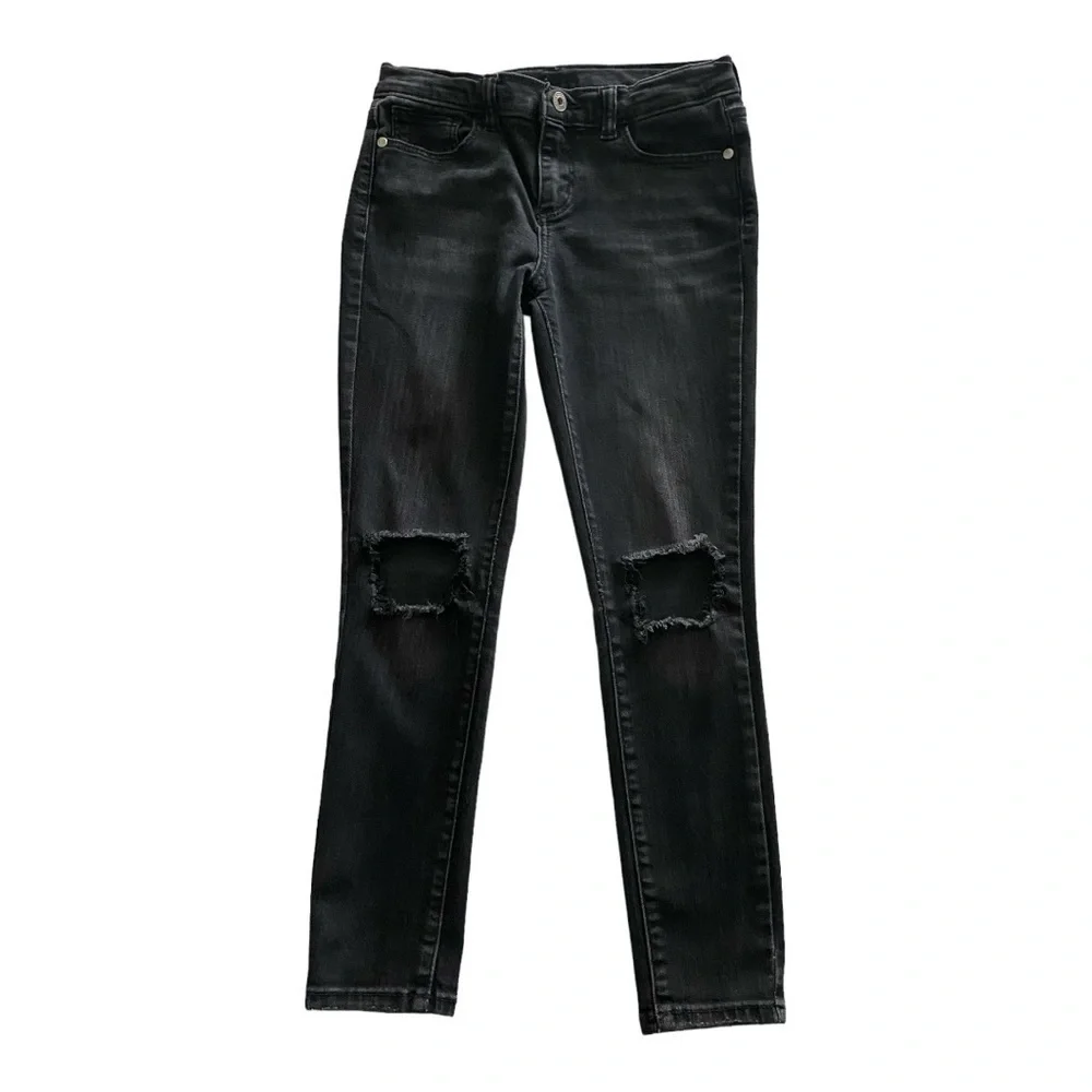 (2)-ART CLASS-GIRLS BLACK DENIM JEANS-SIZE 12